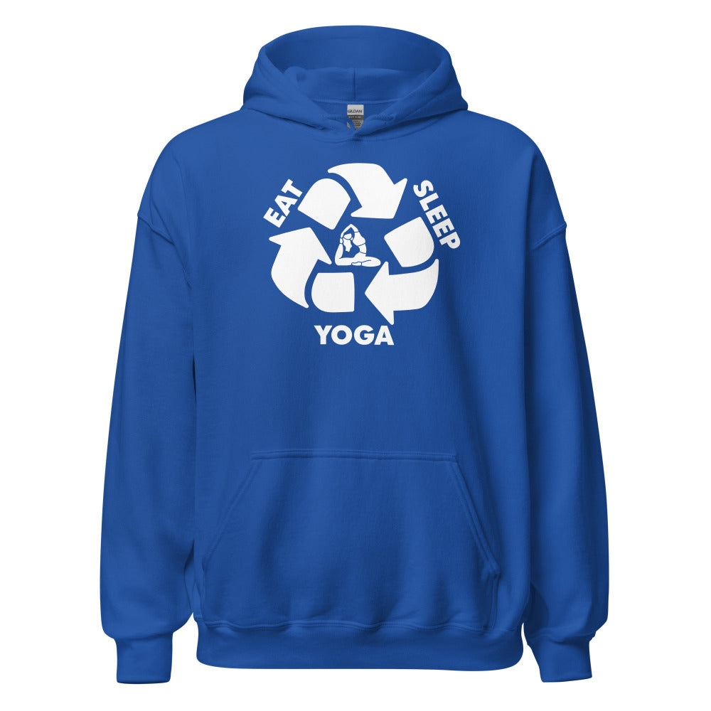 Eat Sleep Yoga Hoodie - Royal Color